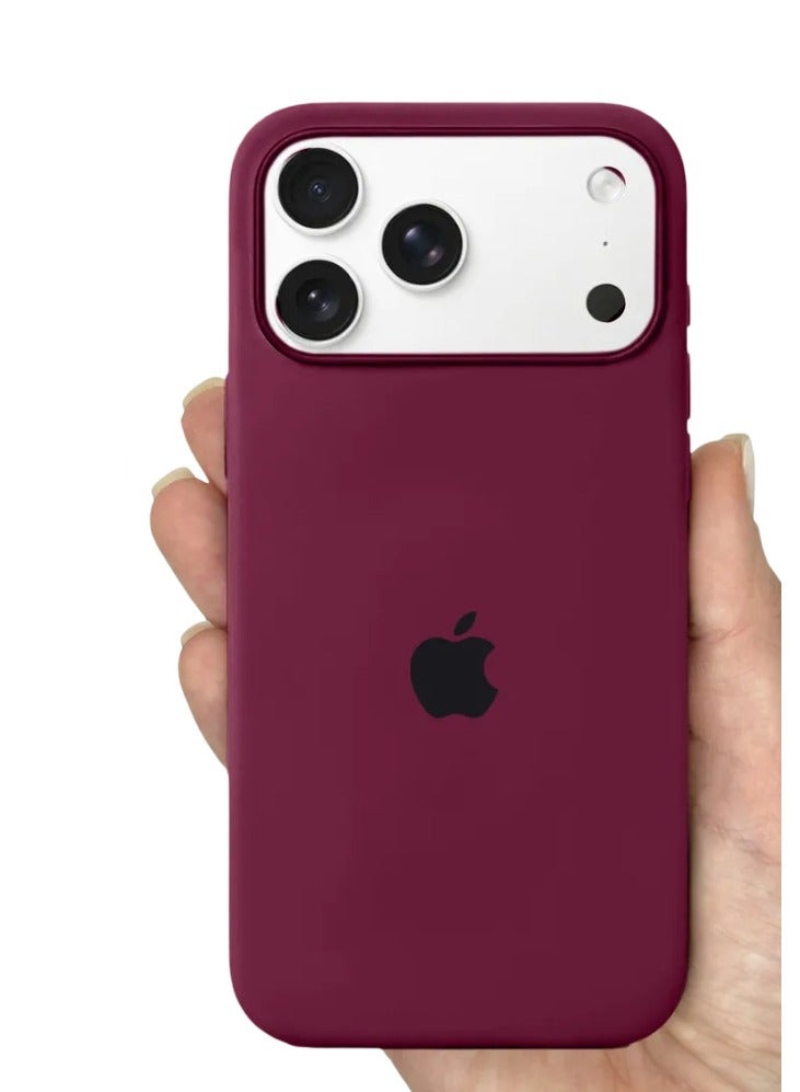 غطاء آيفون 17 برو بلمسة ناعمة وحماية كاملة للجسم ضد الخدوش والصدمات مع بطانة من الألياف الدقيقة لآيفون 17 برو - Image 1